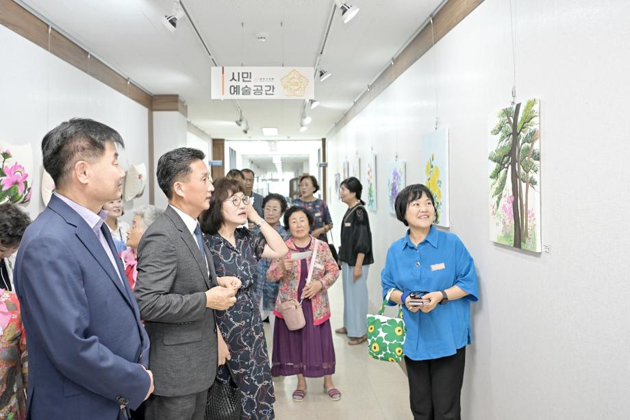 공주시의회 시민예술공간, 우성면·사곡면평생학습센터 작품 전시 이미지